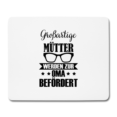 Geburtstagsgeschenk Oma Mousepad - Mütter Oma befördert Familie Geschenk