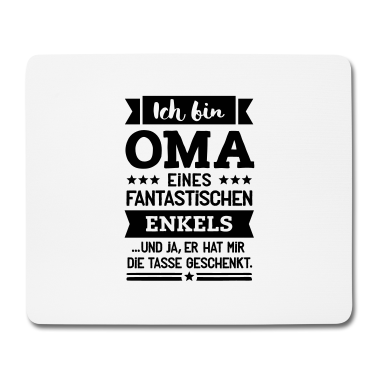 Geburtstagsgeschenk Oma Mousepad - Oma und super Enkel