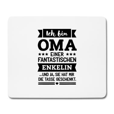 Geburtstagsgeschenk Oma Mousepad - Oma und super Enkelin