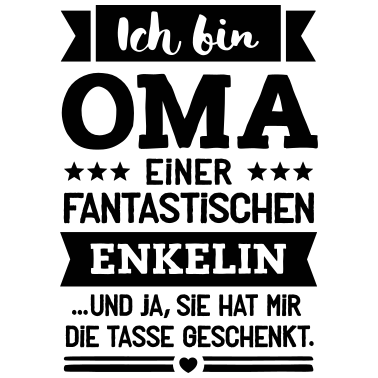 Motiv Oma und super Enkelin