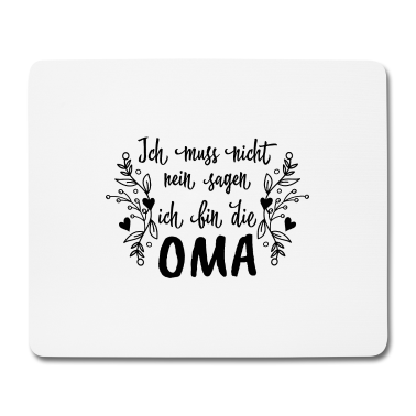 Geburtstagsgeschenk Oma Mousepad - Ich bin die Oma Geschenk Liebe Familie Herz