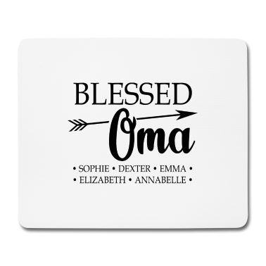 Geburtstagsgeschenk Oma Mousepad - Großmutter Oma Spruch Familie Geschenk