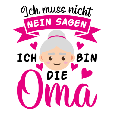 Motiv Ich bin die Oma Liebe Familie Herz Geschenk