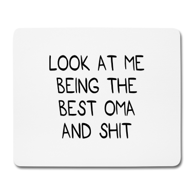 Geburtstagsgeschenk Oma Mousepad - Oma Spruch Großmutter Familie Geschenk