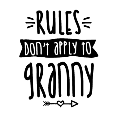 Motiv Regeln treffen nicht auf Oma-Shirt Großmutter zu