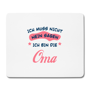 Geburtstagsgeschenk Oma Mousepad - Ich bin die oma Mutter Familie Kinder Geschenk