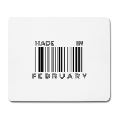 Geburtstagsgeschenk Oma Mousepad - Made in February | Geburtstagsgeschenk Februar