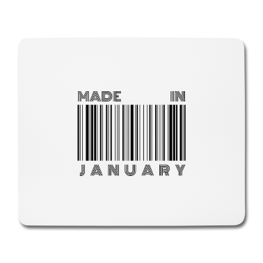 Geburtstagsgeschenk Oma Mousepad - Made in January | Geburtstagsgeschenk Januar