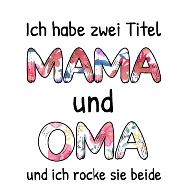 Motiv Zwei Titel Mama Oma
