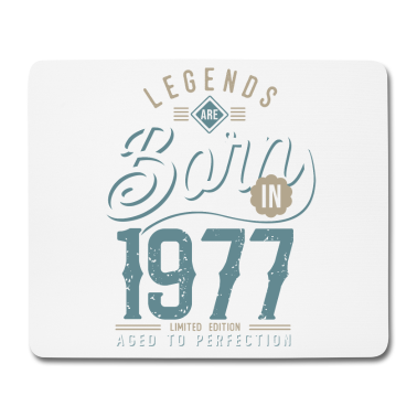 Geburtstagsgeschenk Oma Mousepad - Legenden werden 1977 zum Geburtstagsgeschenk geboren
