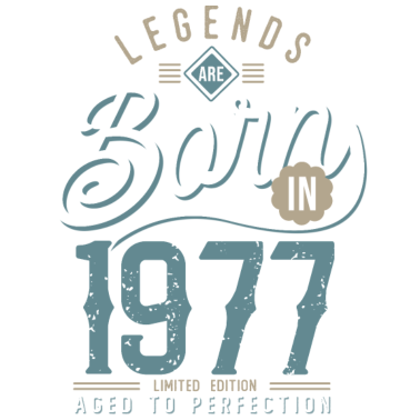 Motiv Legenden werden 1977 zum Geburtstagsgeschenk geboren