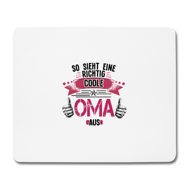 Geburtstagsgeschenk Oma Mousepad - So sieht die beste Oma der Welt aus