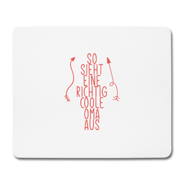 Geburtstagsgeschenk Oma Mousepad - So sieht die beste Oma der Welt aus