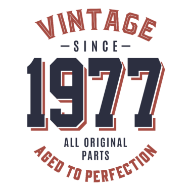 Motiv Jahrgang seit 1977 Geburtstagsgeschenk