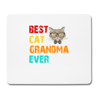 Geburtstagsgeschenk Oma Mousepad - beste Katze Oma aller Zeiten
