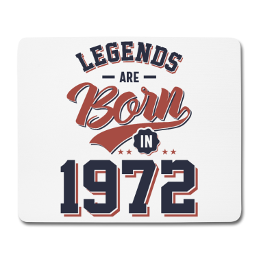 Geburtstagsgeschenk Oma Mousepad - Legenden werden 1972 zum Geburtstagsgeschenk geboren