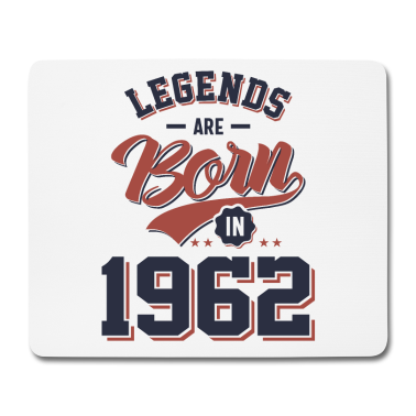 Geburtstagsgeschenk Oma Mousepad - Legenden werden 1962 zum Geburtstagsgeschenk geboren