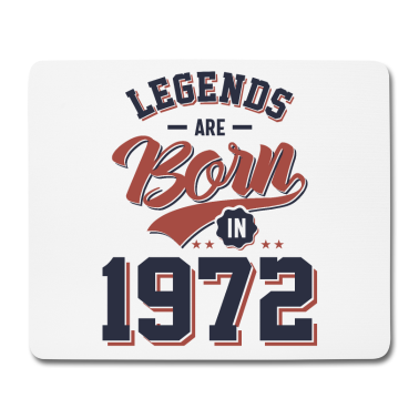 Geburtstagsgeschenk Oma Mousepad - Legenden werden 1972 zum Geburtstagsgeschenk geboren
