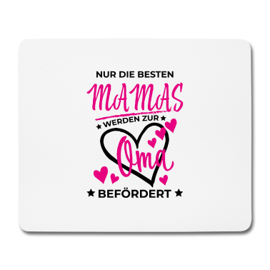 Geburtstagsgeschenk Oma Mousepad - Oma befördert Geschenk Liebe Familie Herz