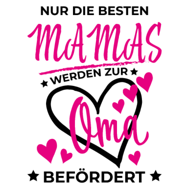 Motiv Oma befördert Geschenk Liebe Familie Herz
