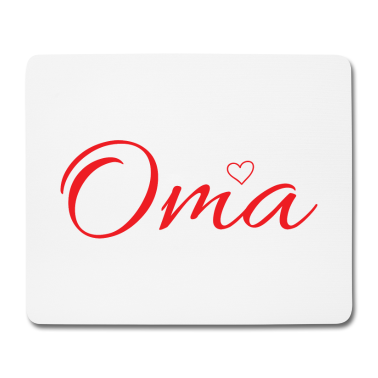 Geburtstagsgeschenk Oma Mousepad - Oma Herz Liebe Geschenk Frau Familie