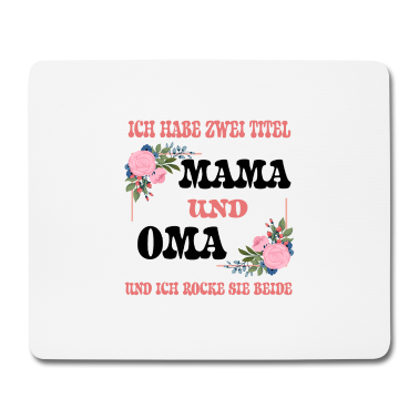 Geburtstagsgeschenk Oma Mousepad - Mama und oma Mutter Familie Geschenk Kinder