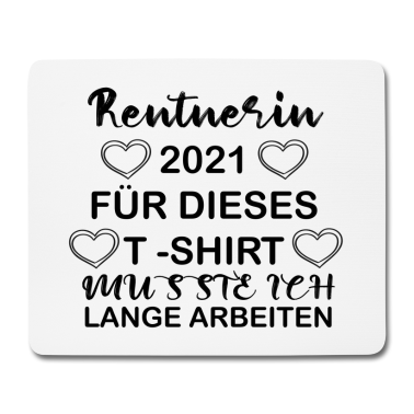 Geburtstagsgeschenk Oma Mousepad - Rentnerin Oma Familie Herz Liebe Geschenk