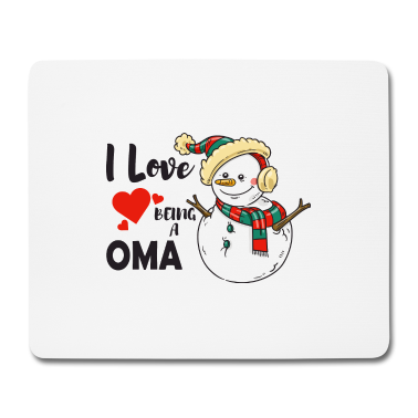 Geburtstagsgeschenk Oma Mousepad - Oma Liebe Herz Enkel Kinder Geschenk