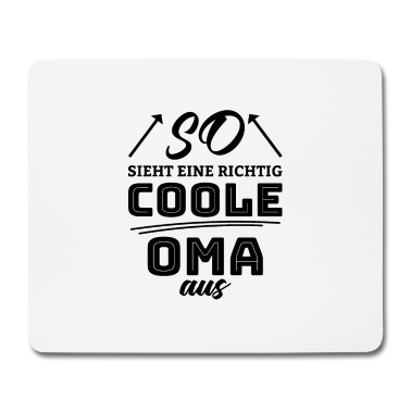 Geburtstagsgeschenk Oma Mousepad - Coole Oma Liebe Familie Herz Geschenk