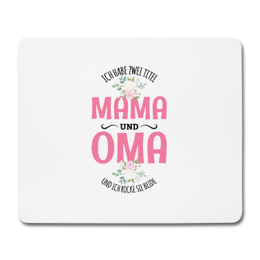 Geburtstagsgeschenk Oma Mousepad - Mama und Oma Geschenk Liebe Familie Herz
