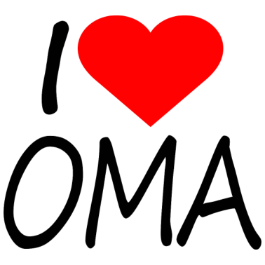 Motiv I love Oma Spruch Familie Geschenk