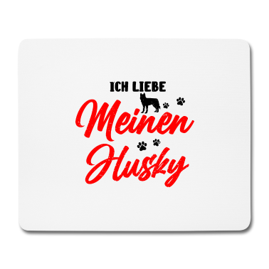 Geburtstagsgeschenk Oma Mousepad - Ich liebe meinen Husky Oma Hundeliebhaberin