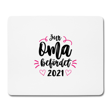 Geburtstagsgeschenk Oma Mousepad - Zur Oma befördert Familie Liebe Herz Geschenk