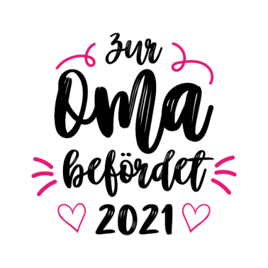 Motiv Zur Oma befördert Familie Liebe Herz Geschenk