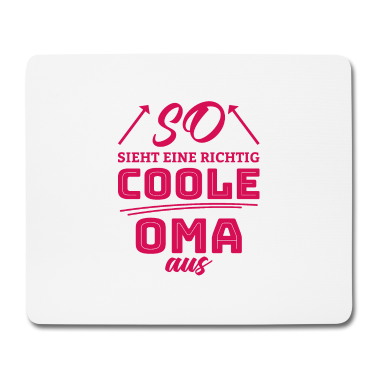 Geburtstagsgeschenk Oma Mousepad - Coole Oma Liebe Familie Herz Geschenk