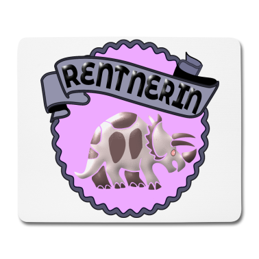 Geburtstagsgeschenk Oma Mousepad - RENTNERIN DINOSAURIER PENSIONAERIN RENTE