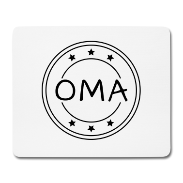 Geburtstagsgeschenk Oma Mousepad - OMA Stempel Sterne Geschenk