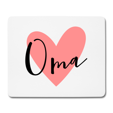 Geburtstagsgeschenk Oma Mousepad - Oma Herz Liebe Geschenk