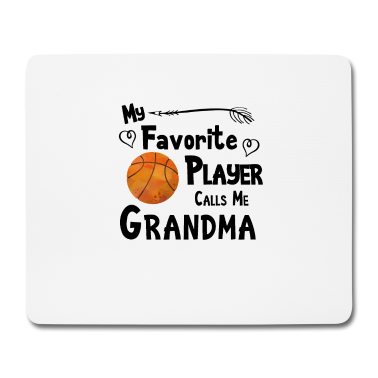 Geburtstagsgeschenk Oma Mousepad - Basketball Mein Lieblingsspieler nennt mich Oma