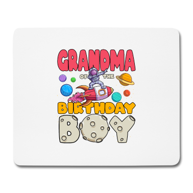 Geburtstagsgeschenk Oma Mousepad - Oma des Dabbing Astronaut Geburtstagsjungen Matc