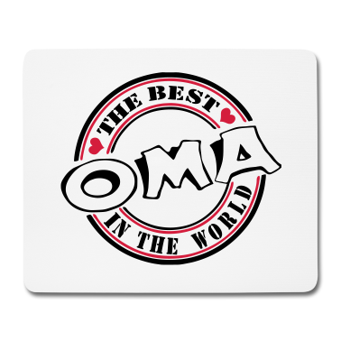 Geburtstagsgeschenk Oma Mousepad - Oma The best in the world .../+