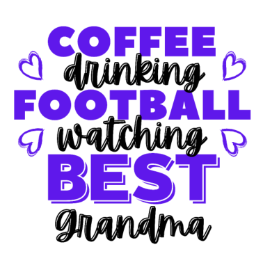 Motiv Kaffeetrinken. Fußball gucken. Beste Oma