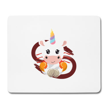 Geburtstagsgeschenk Oma Mousepad - Einhorn Horoskop Krebs Geburtstagsgeschenk Idee