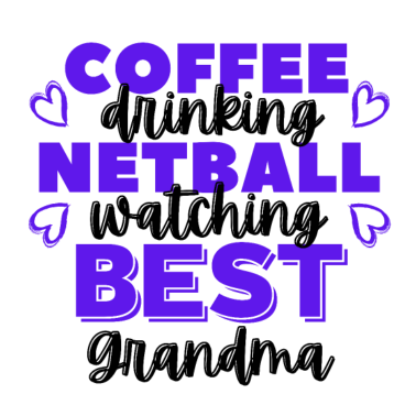 Motiv Kaffeetrinken. Netball beobachten. Beste Oma
