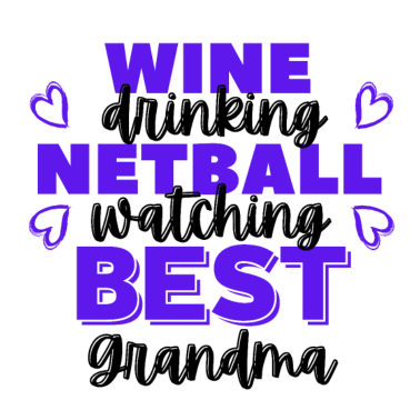 Motiv Weintrinken. Netball beobachten. Beste Oma