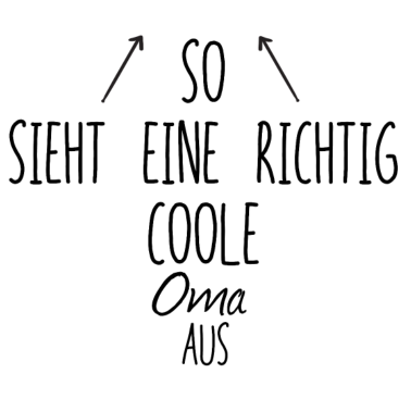 Motiv Coole Oma Liebe Herz Geschenk Familie Frau