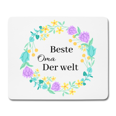 Geburtstagsgeschenk Oma Mousepad - Beste Oma der welt Herz Liebe Geschenk Familie
