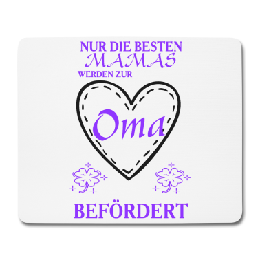 Geburtstagsgeschenk Oma Mousepad - Oma befördert Familie Herz Liebe Geschenk Frau