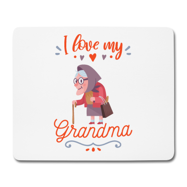 Geburtstagsgeschenk Oma Mousepad - Ich liebe meine Oma Großmutter Geschenk Enkel