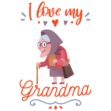Motiv Ich liebe meine Oma Großmutter Geschenk Enkel